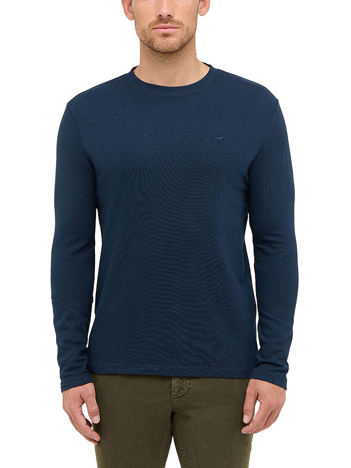 

Mustang Лонгслив с длинными рукавами темно-синего цвета