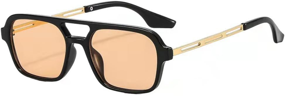 

Женские солнцезащитные очки в маленькой квадратной оправе, модные, роскошные, винтажные, с ажурным леопардовым принтом, синего, черного и шампанского цветов LVTFCO, Black Champagne