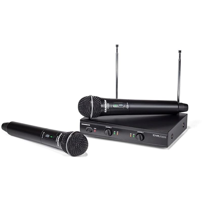 

Беспроводная микрофонная система Samson Stage 200 Dual Channel Wireless Handheld Mic System - D Band