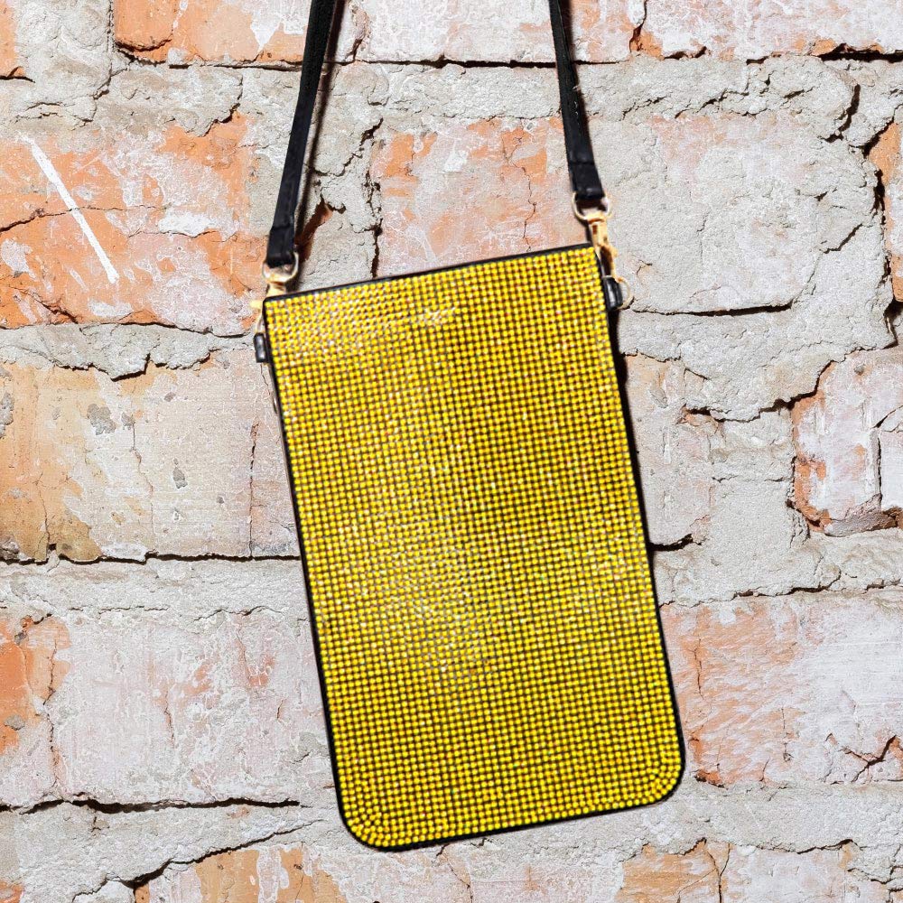 

Блестящий прозрачный чехол-сумка через плечо для телефона FASHNZFAB, желтый