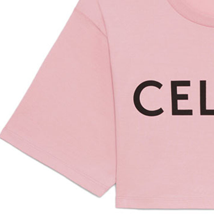 Топ укороченный женский Celine, светло-розовый — фото 2