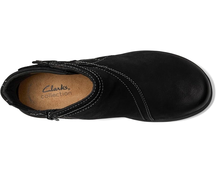 Ботинки женские Clarks Carleigh Style из нубука, черный — фото 2