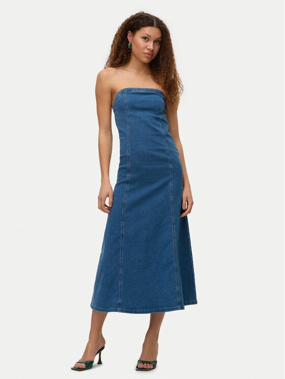 

Джинсовое платье стандартный крой Ailey 10328202 Vero Moda, синий