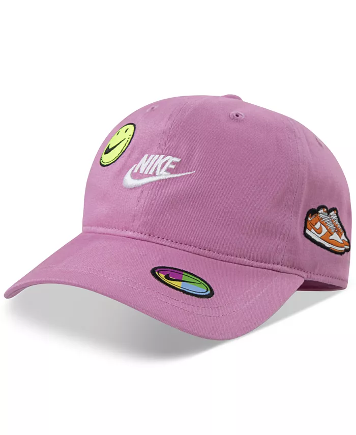 

Детская хлопковая кепка Little Kids Cotton Patch Toss Club Hat Nike, розовый