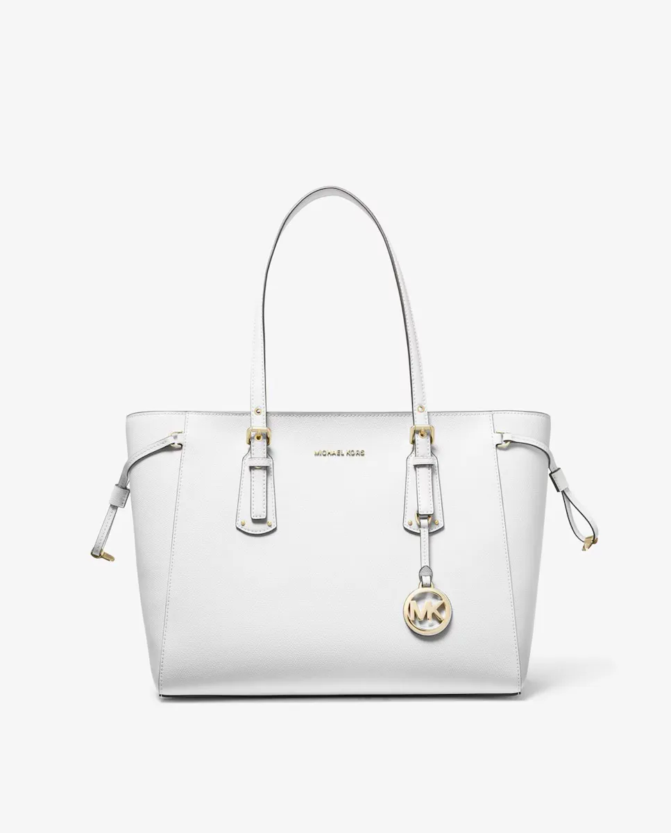 

Кожаная сумка через плечо Voyager Michael Michael Kors, белый
