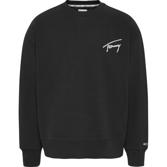 

Свитер фирменный свитер с круглым вырезом Tommy Jeans, черный