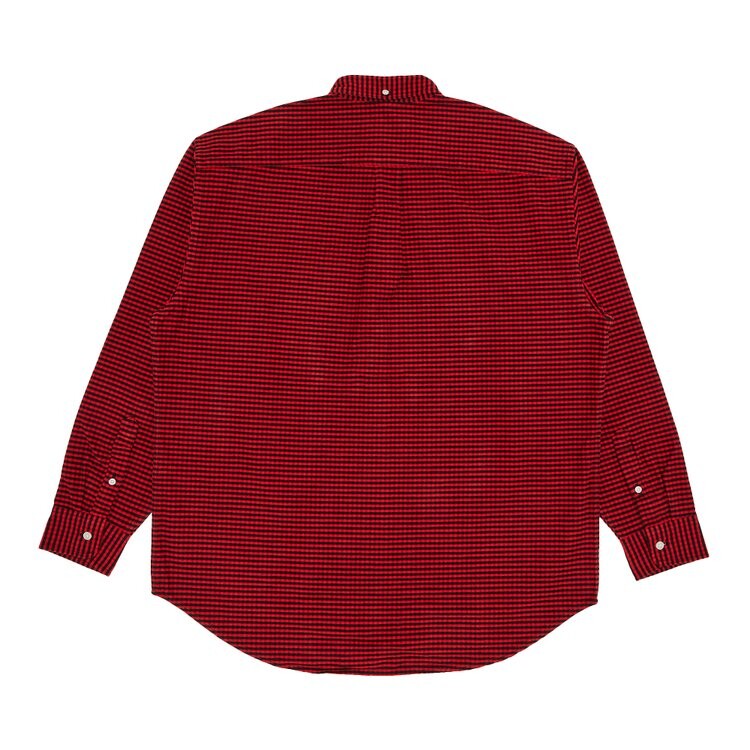 Рубашка Supreme Loose Fit Flannel Oxford Shirt, цвет Red Plaid — фото 2