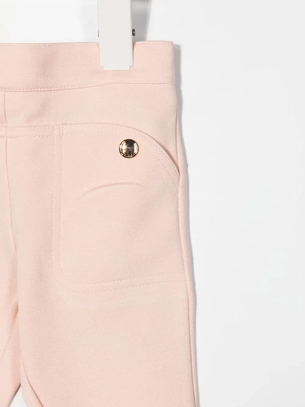 Узкие брюки на резинке Chloé Kids, розовый — фото 3