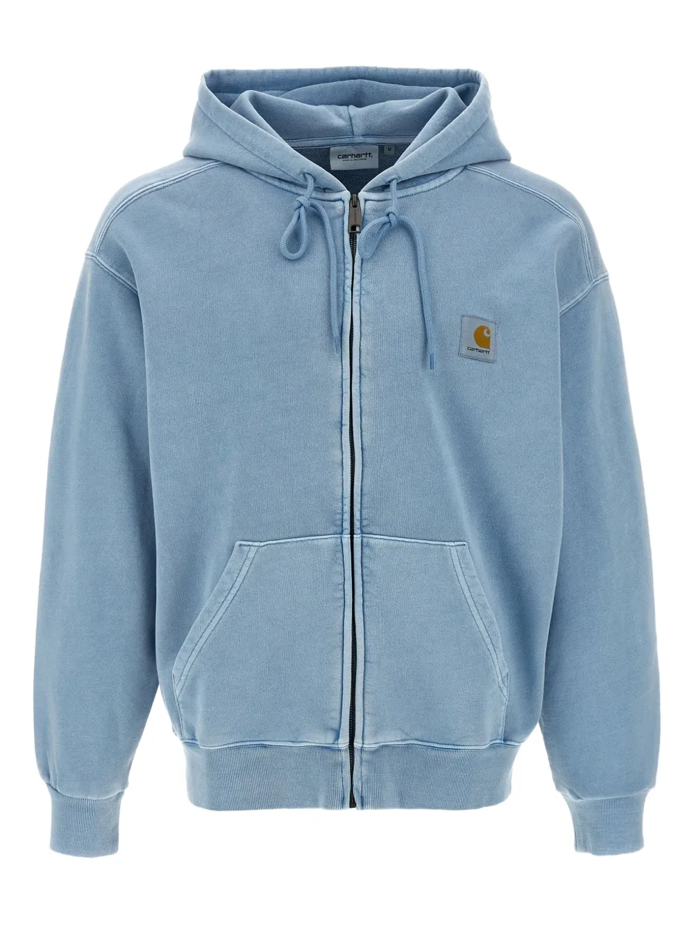 

Хлопковая толстовка с капюшоном на молнии CARHARTT WIP, синий