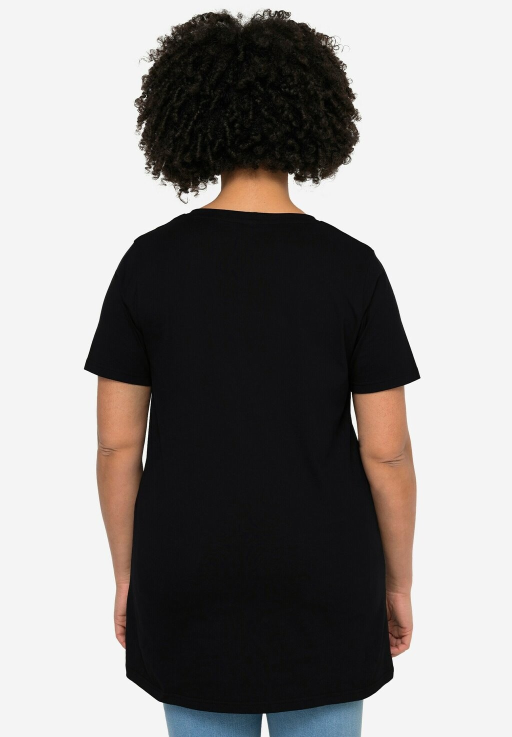 

Футболка с принтом HALF-SLEEVE CREW NECK FACE PATTERN Angel of Style, черный
