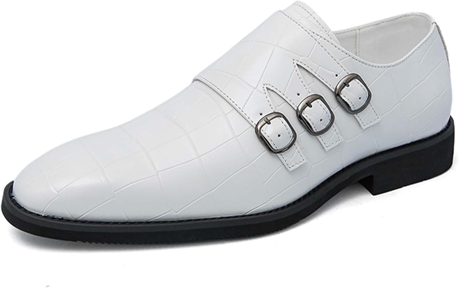 

Мужские лоферы Penny с городской персонализированной пряжкой, деловые повседневные формальные туфли, противоскользящие для ходьбы, вождения, офисная форма, банкеты, свадьбы, костюмы, платья, кожаная обувь Generic, белый