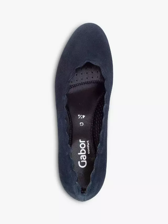 Туфли-лодочки Gabor Wide Fit Gigi Suede, цвет dark blue — фото 2