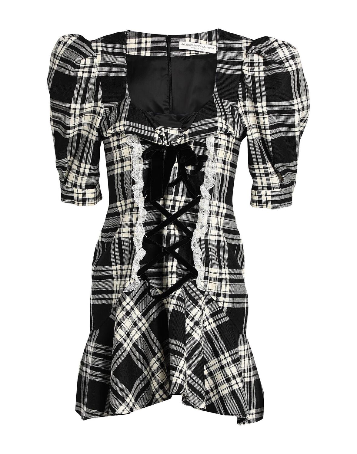 

Мини-платье Alessandra Rich, черный