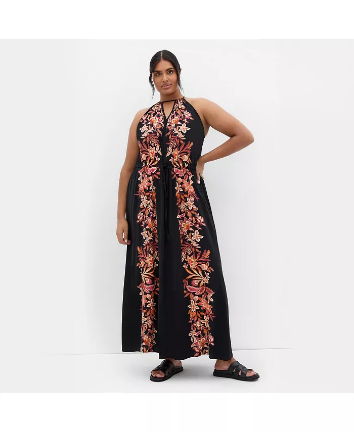 

Платье Plus Size Island Girl CITY CHIC, красный