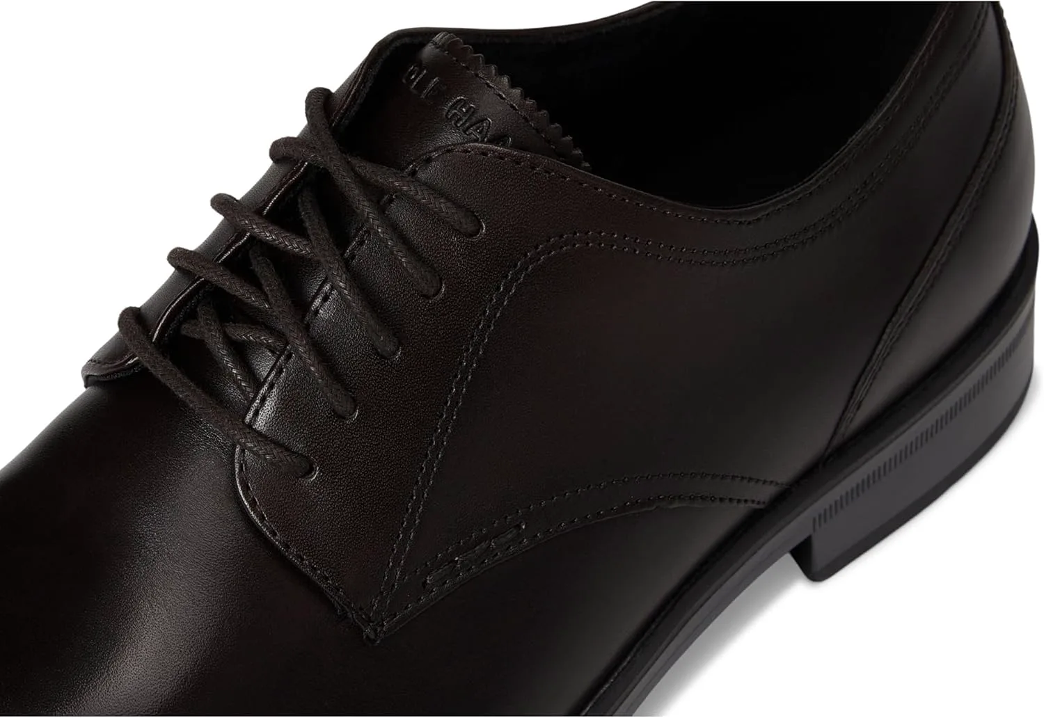 Мужские туфли Cole Haan Newmark Grand с гладким носком, черный — фото 4