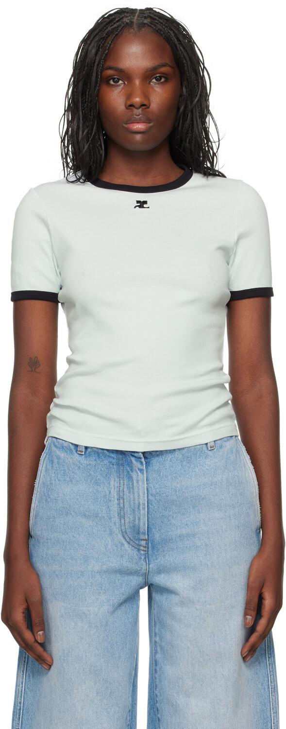 

Футболка Off-White Signature Contrast Courreges