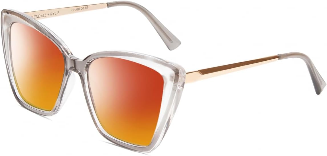 

Солнцезащитные очки Calabria K+K CHARLOTTE «Кошачий глаз» с поляризацией, дизайнерские солнцезащитные очки для женщин, стильные солнцезащитные очки с защитой от УФ-излучения, Smoke Grey Crystal Gold