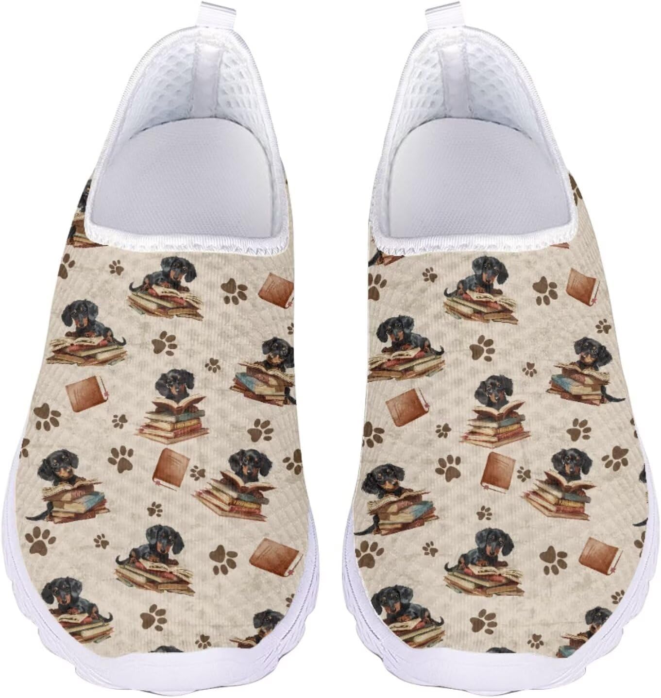 

Унисекс спортивные прогулочные кроссовки Jeiento, с сеткой, Dachshund Dog