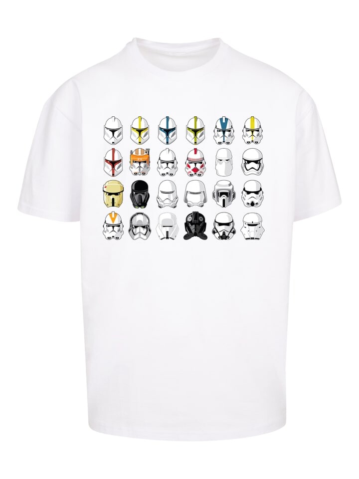 

Футболка F4NT4STIC Star Wars Stormtrooper Helmets CAD, белый