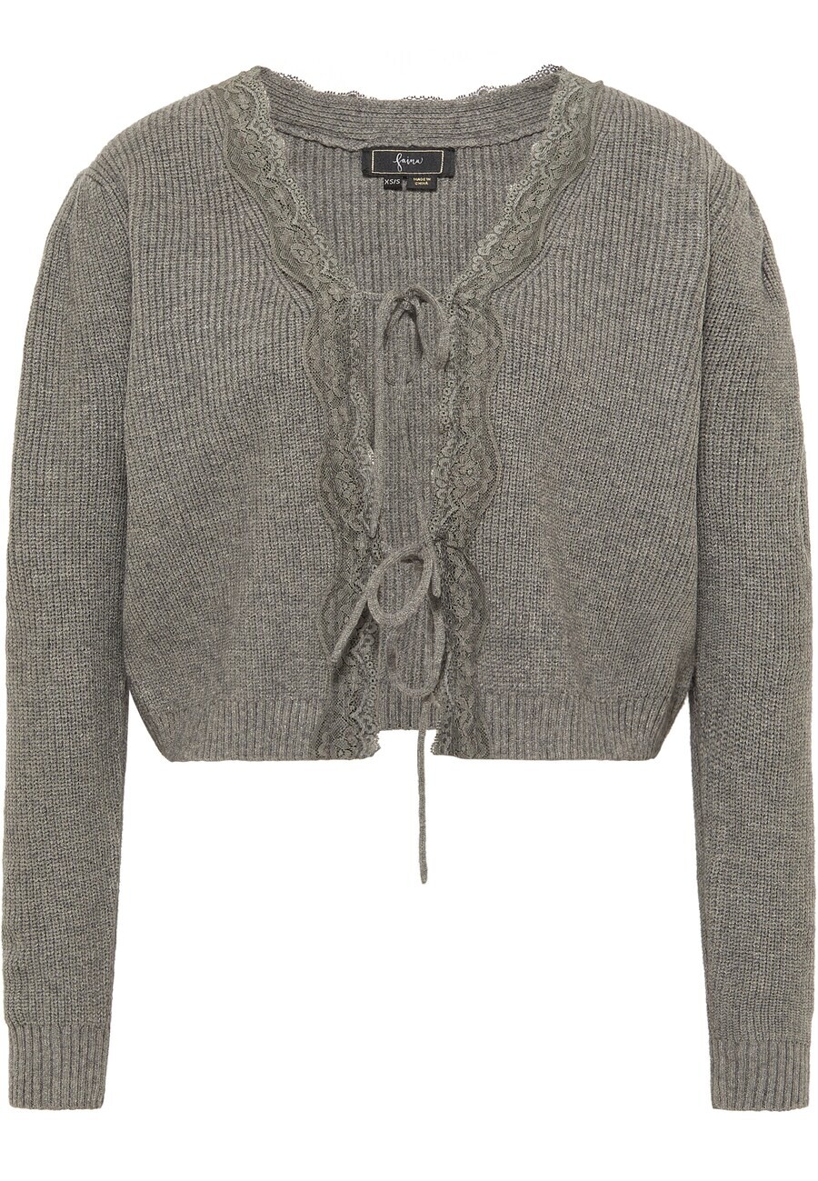 

Вязаный кардиган faina Knit Cardigan, темно-серый