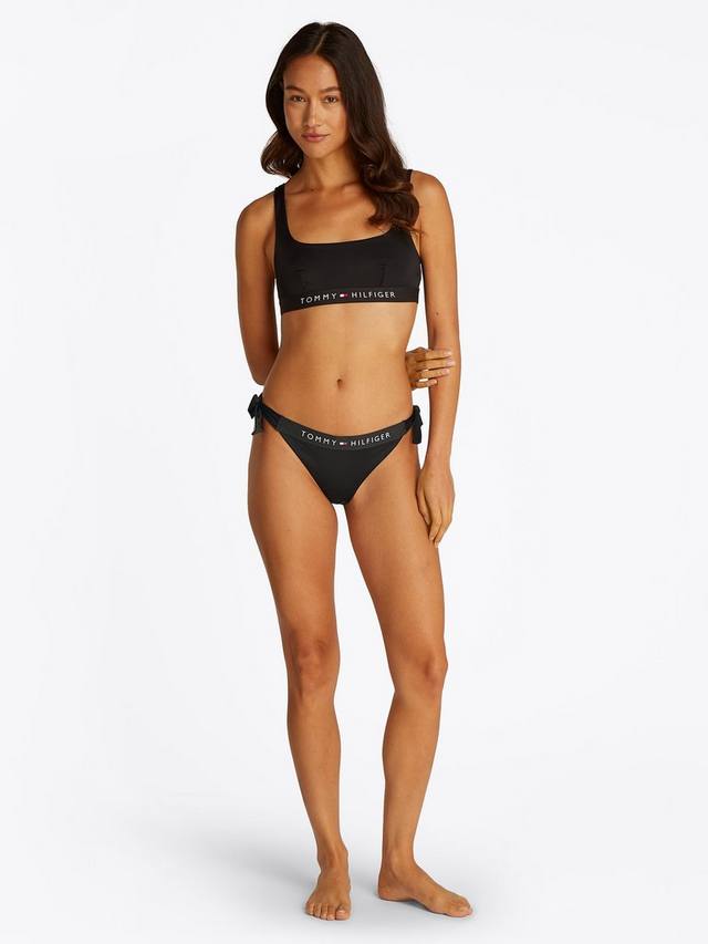 Бикини-трусики Cheeky с боковой завязкой и логотипом Tommy Hilfiger, Black