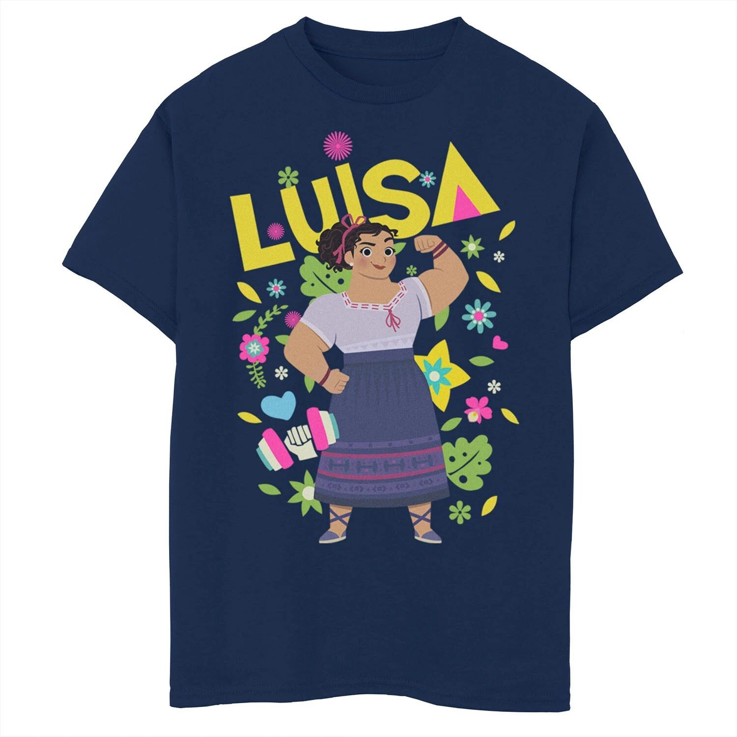

Футболка Disney's Encanto с рисунком Luisa Flexing Portrait для мальчиков 8–20 лет Licensed Character