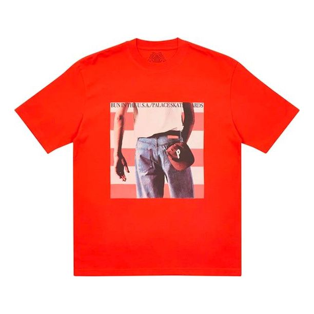 

Футболка PALACE Born to Bun Printing Casual Short Sleeve Unisex Red, красный