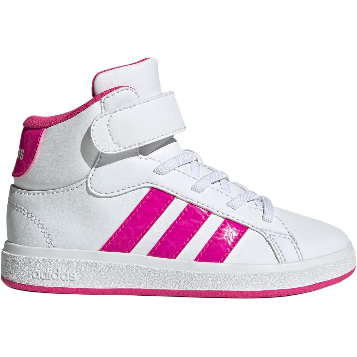Adidas Grand Court Mid top детские скейтборд кроссовки White — фото 3