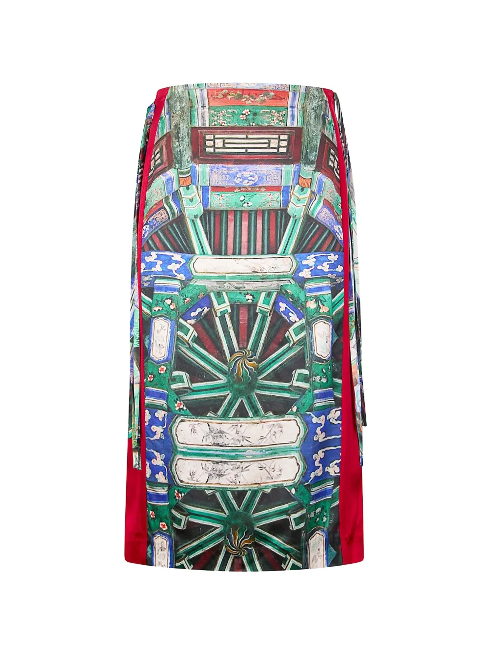 

Юбка с цветочным принтом Hui Hui, синий