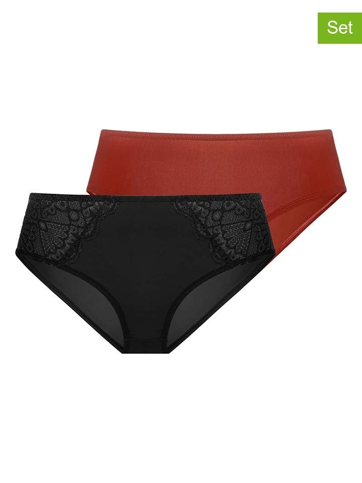 

Трусы Dorina 2er Set Lorena, цвет schwarz/rot