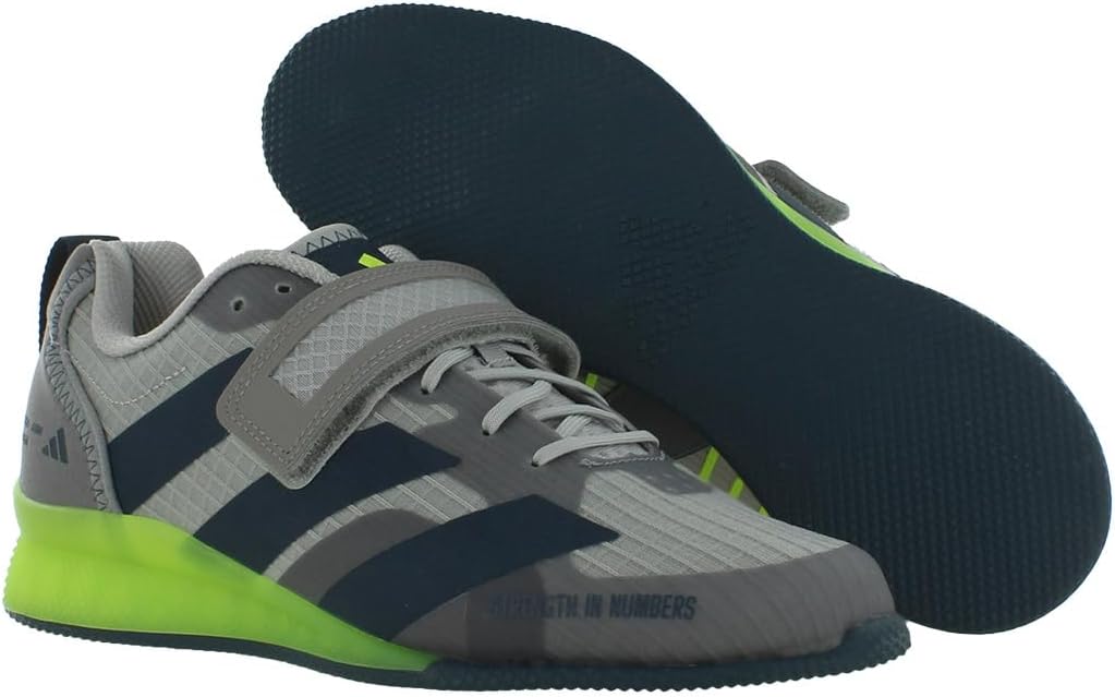 Мужские кроссовки для тяжелой атлетики Adidas Adipower III, серый — фото 4