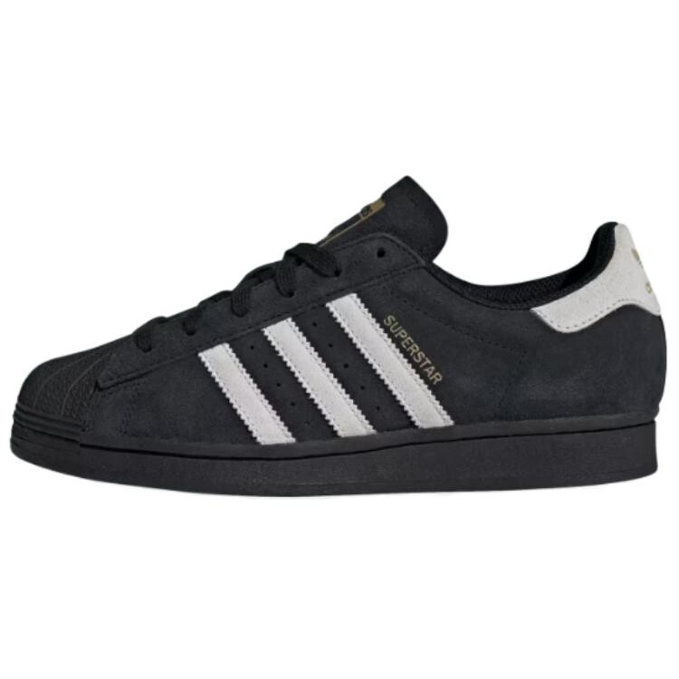 Кроссовки adidas originals Superstar Skateboarding Shoes Women's Low-top Core Black / Crystal White / Matte Gold, черный