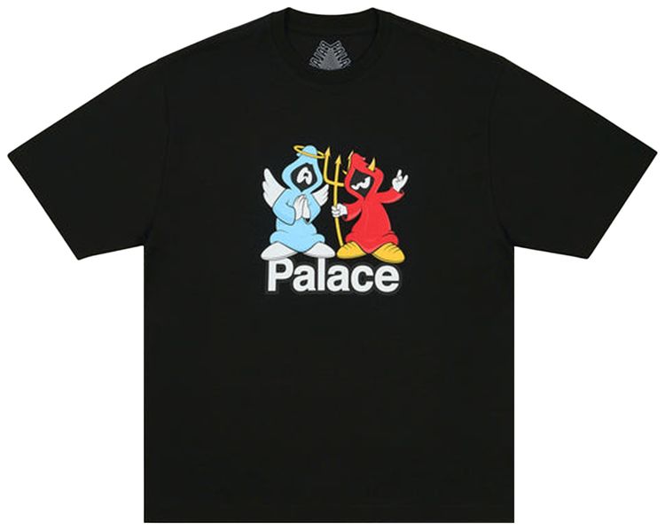 

Футболка Palace Right And Wrong, черная, черный