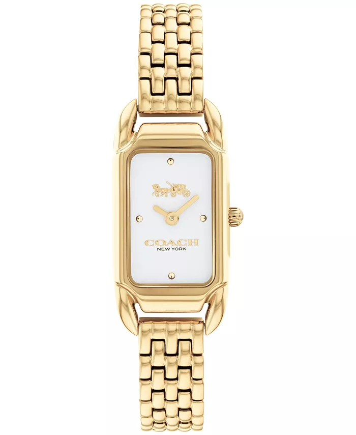 

Женские часы Cadie Quartz с золотистым покрытием из нержавеющей стали, 20 мм x 32,5 мм COACH, золотой
