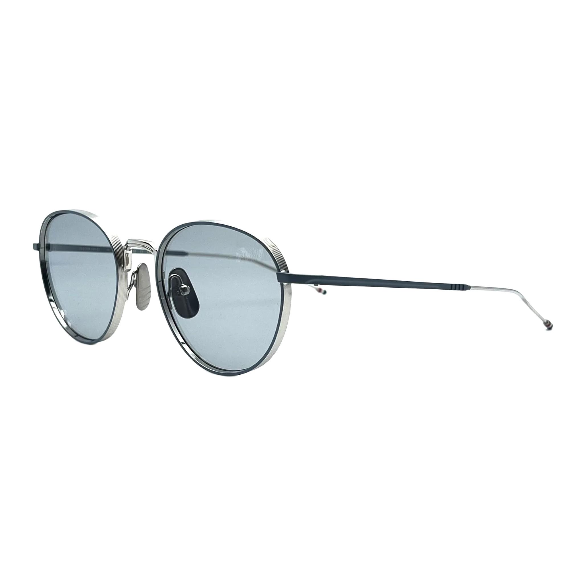 

THOM BROWNE Солнцезащитные очки с круглой оправой, Silver