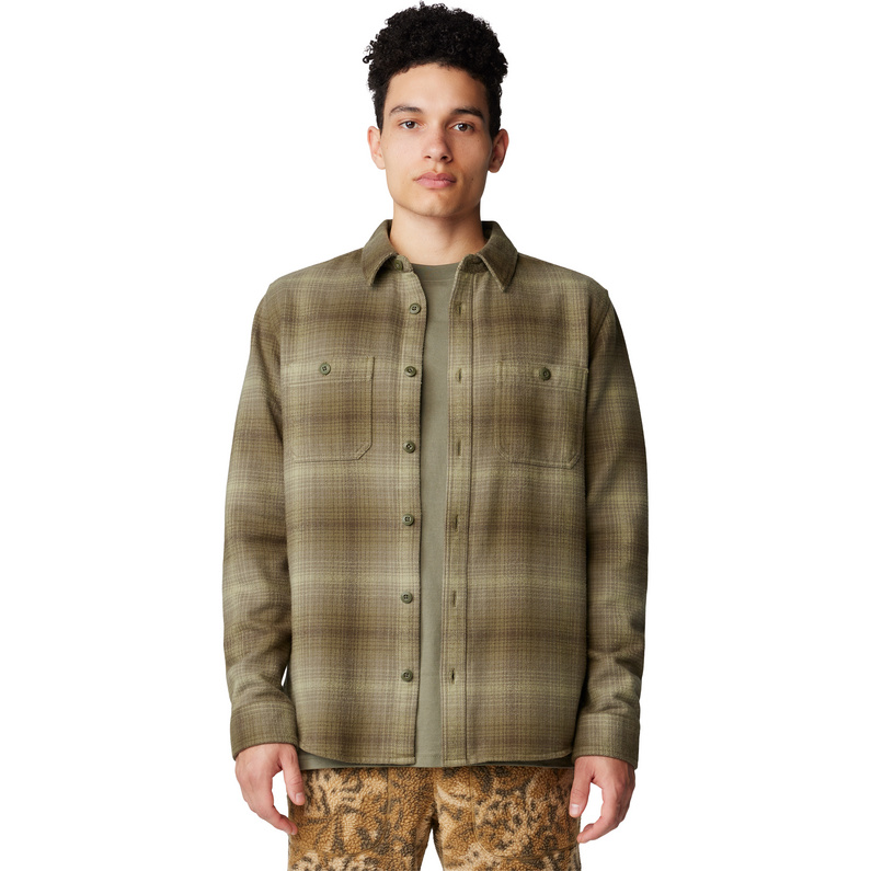 

Мужская плюшевая рубашка Mountain Hardwear, цвет Dark Pine Ombre Buffalo Check