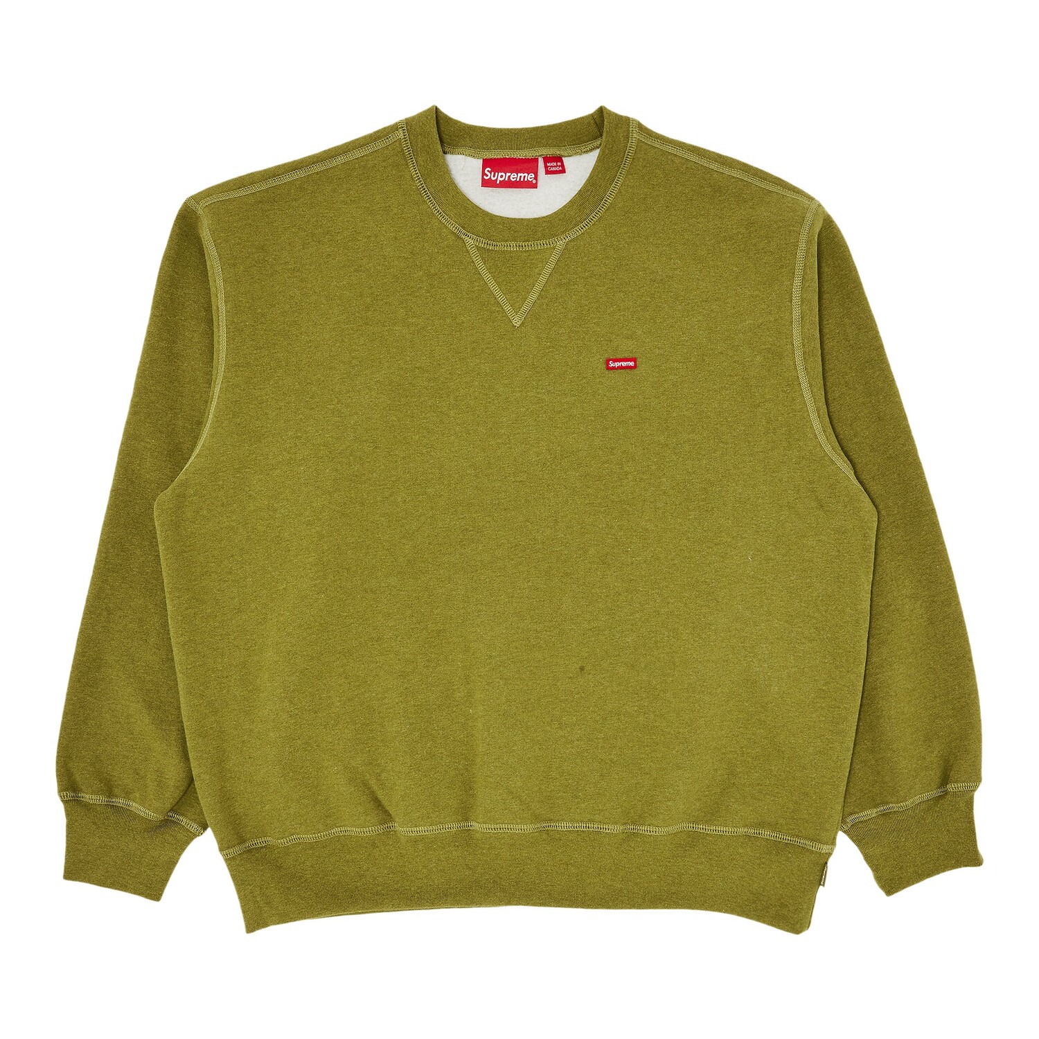 

Supreme Small Box Crewneck, Heather Olive
