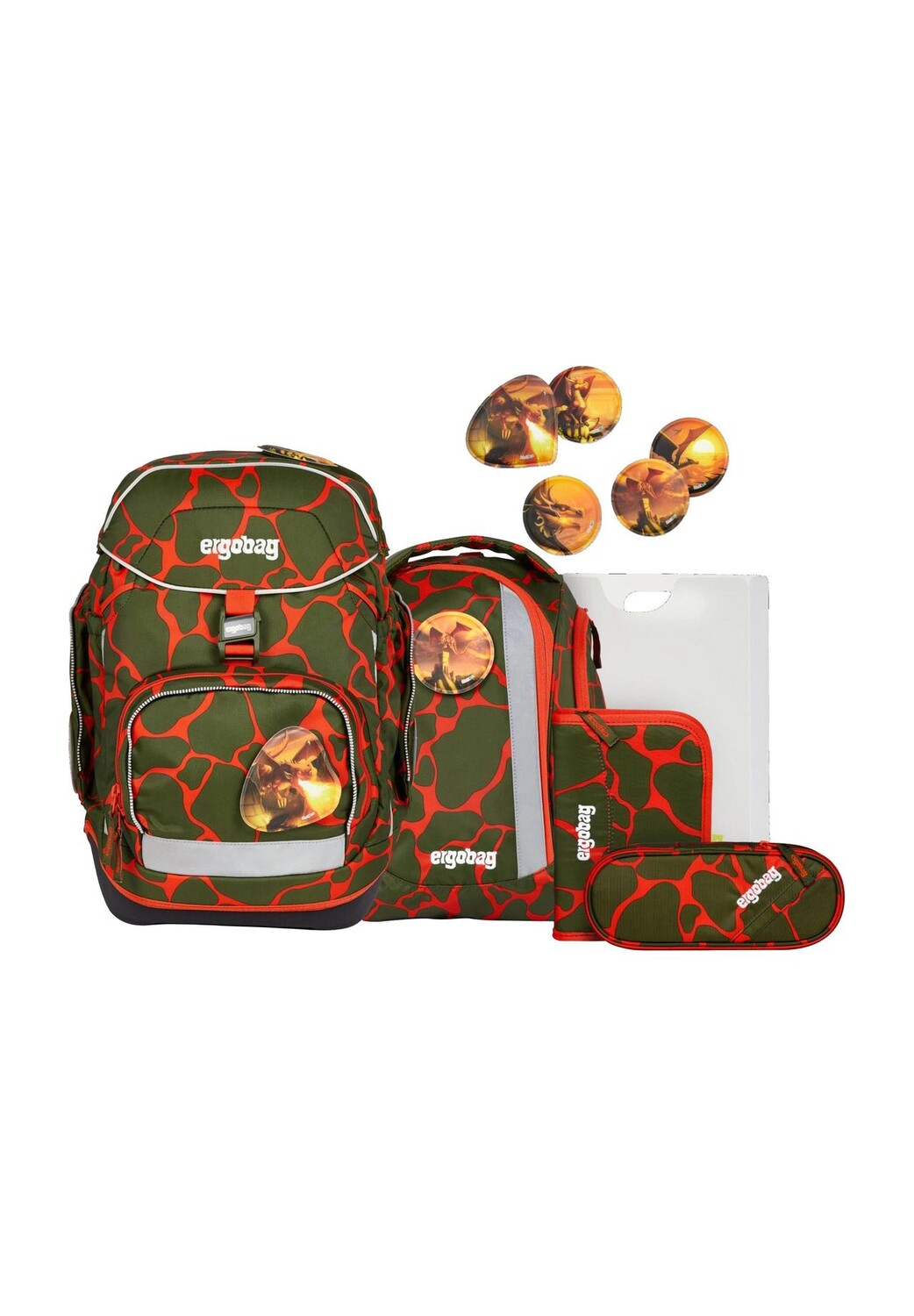 

Набор школьных рюкзаков, 6 шт ergobag, цвет Orang