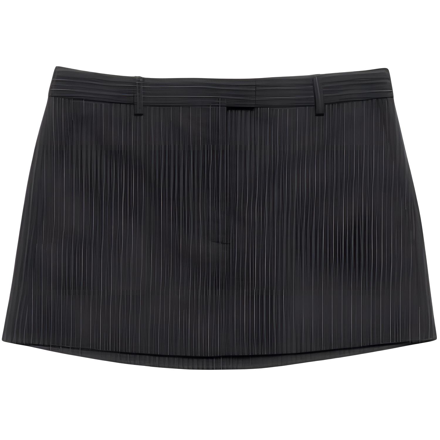 

Мини-юбка в полоску Acne Studios, черный