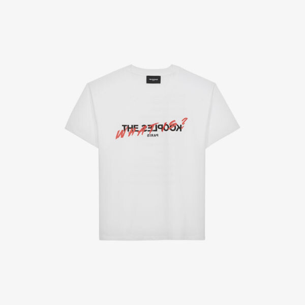 

Футболка из хлопкового джерси с логотипом The Kooples, цвет whi01