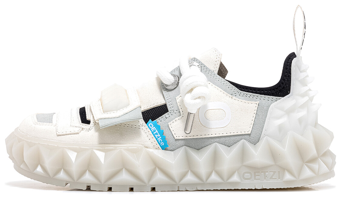 

Кроссовки OETZI Skateboarding Shoes Unisex Low-top Off-white Spelling Gray-green, зеленый