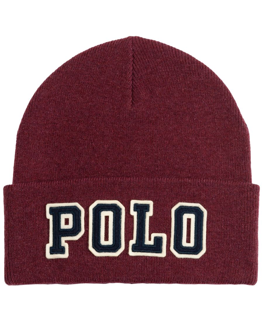 

Мужская шапка-бини с нашивками Polo Patch Polo Ralph Lauren, Red