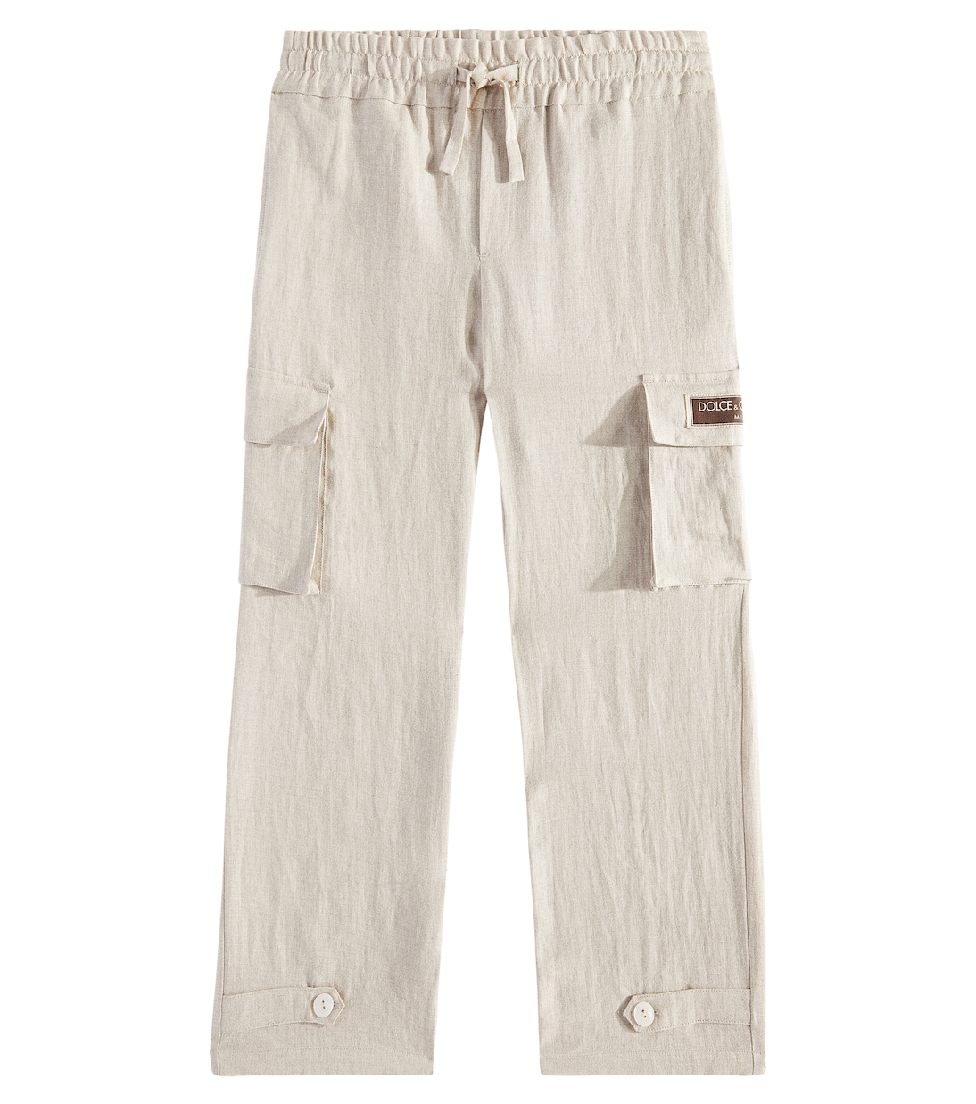 

Льняные брюки-карго с логотипом Dolce&Gabbana Kids, Corda