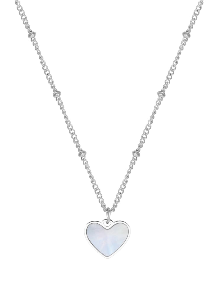 

Hey Happiness Подвеска в виде сердца из нержавеющей стали, серебристая - (Д) 42-47 см