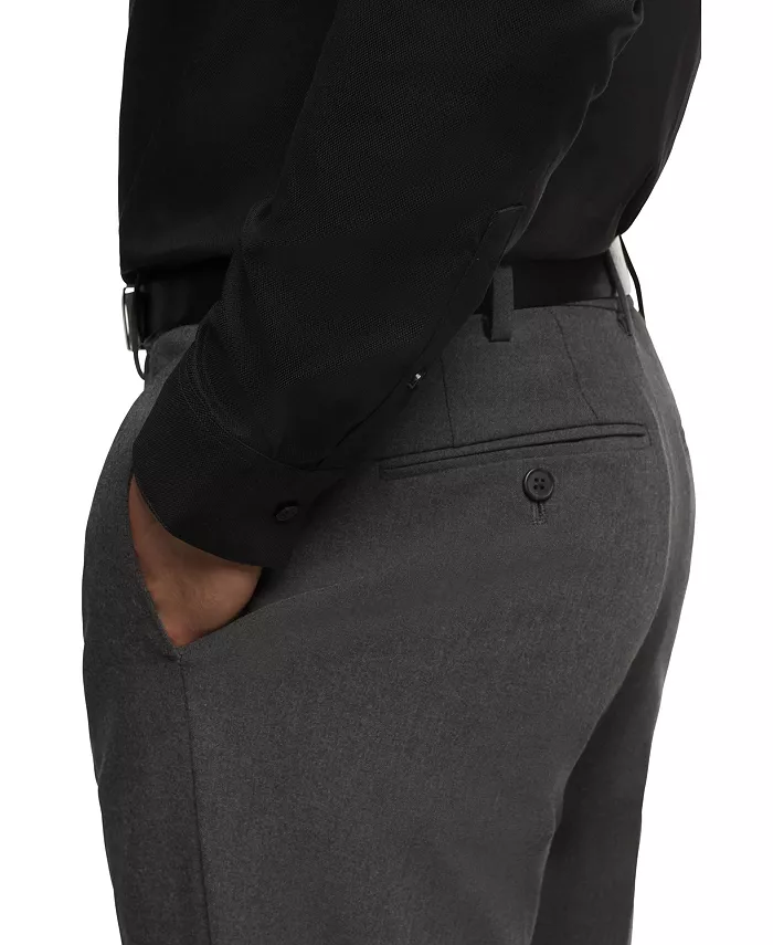 Бесконечная палитра цветов, мужская классическая рубашка Regular-Fit Calvin Klein, черный — фото 3