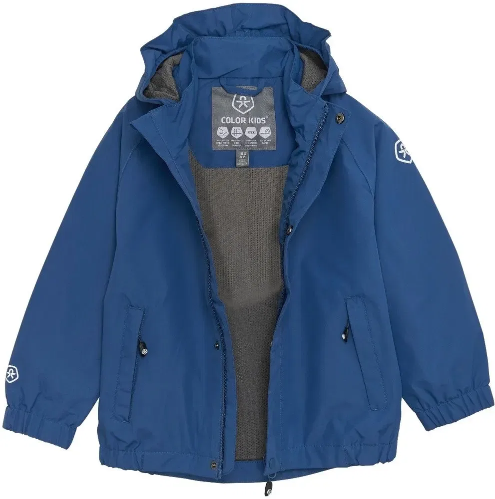 Детская дождевик Shell Jacket Color Kids, синий — фото 3