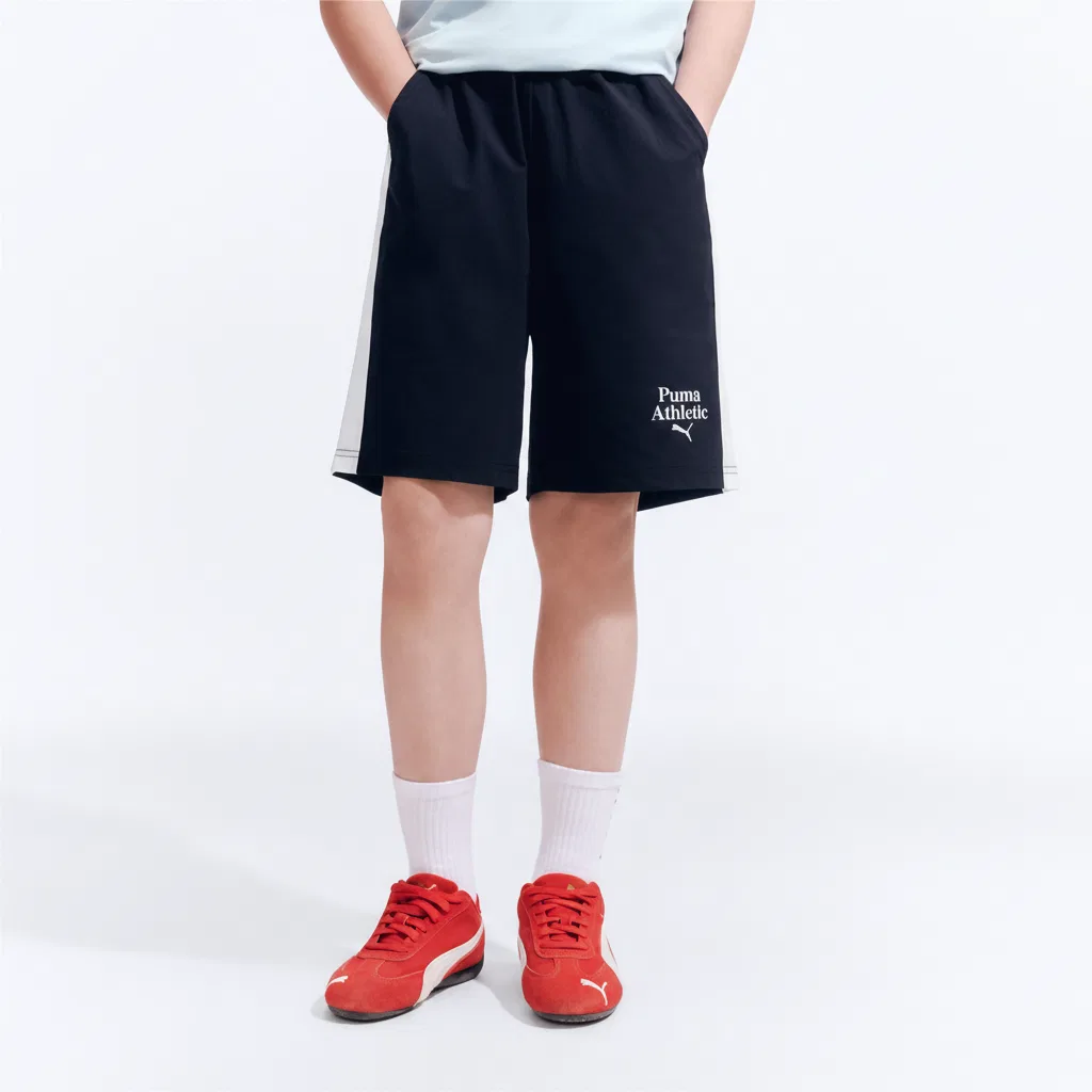 Детские быстросохнущие штаны PUMA черные — фото 3