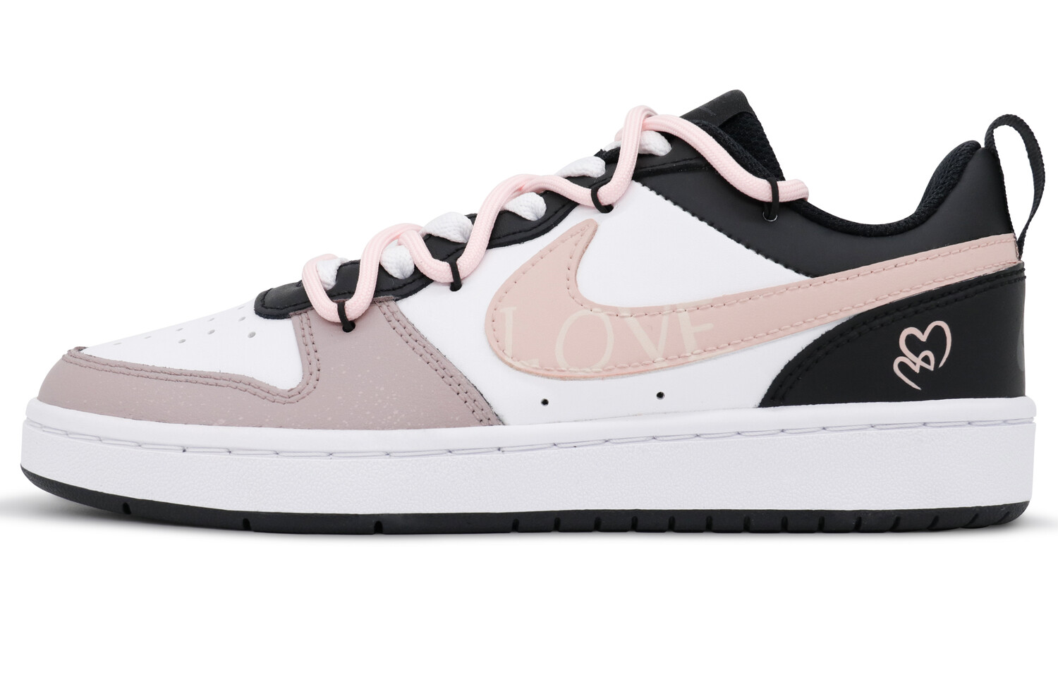 

Кроссовки Nike Court Borough Skateboarding Shoes Women's Low-top Pink, цвет Heart Speaker