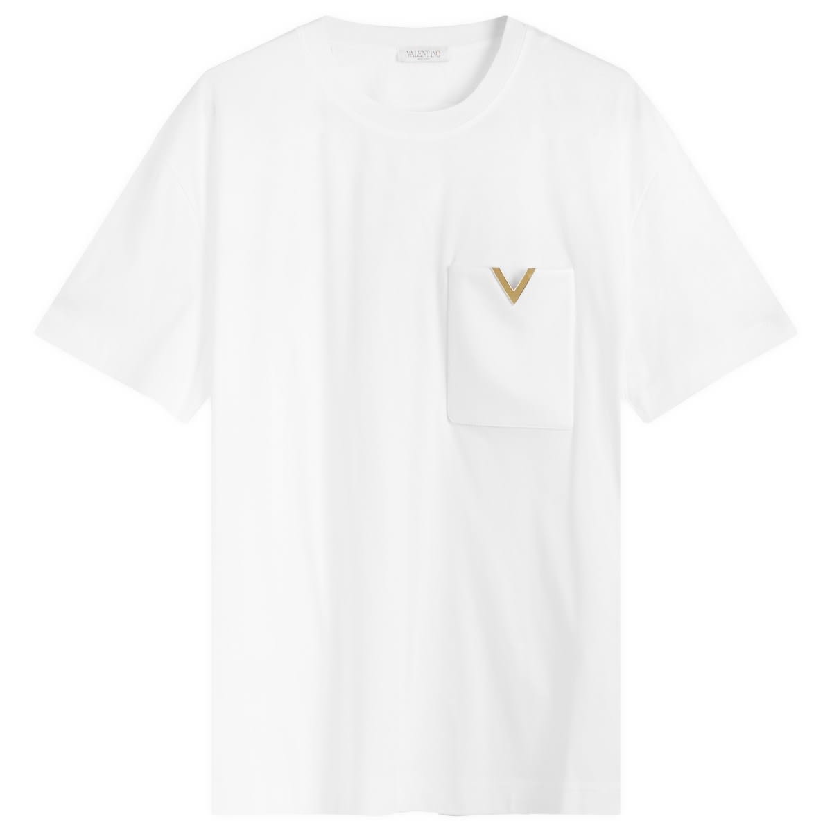 

Футболка Valentino V Pocket Logo Shirt, белый