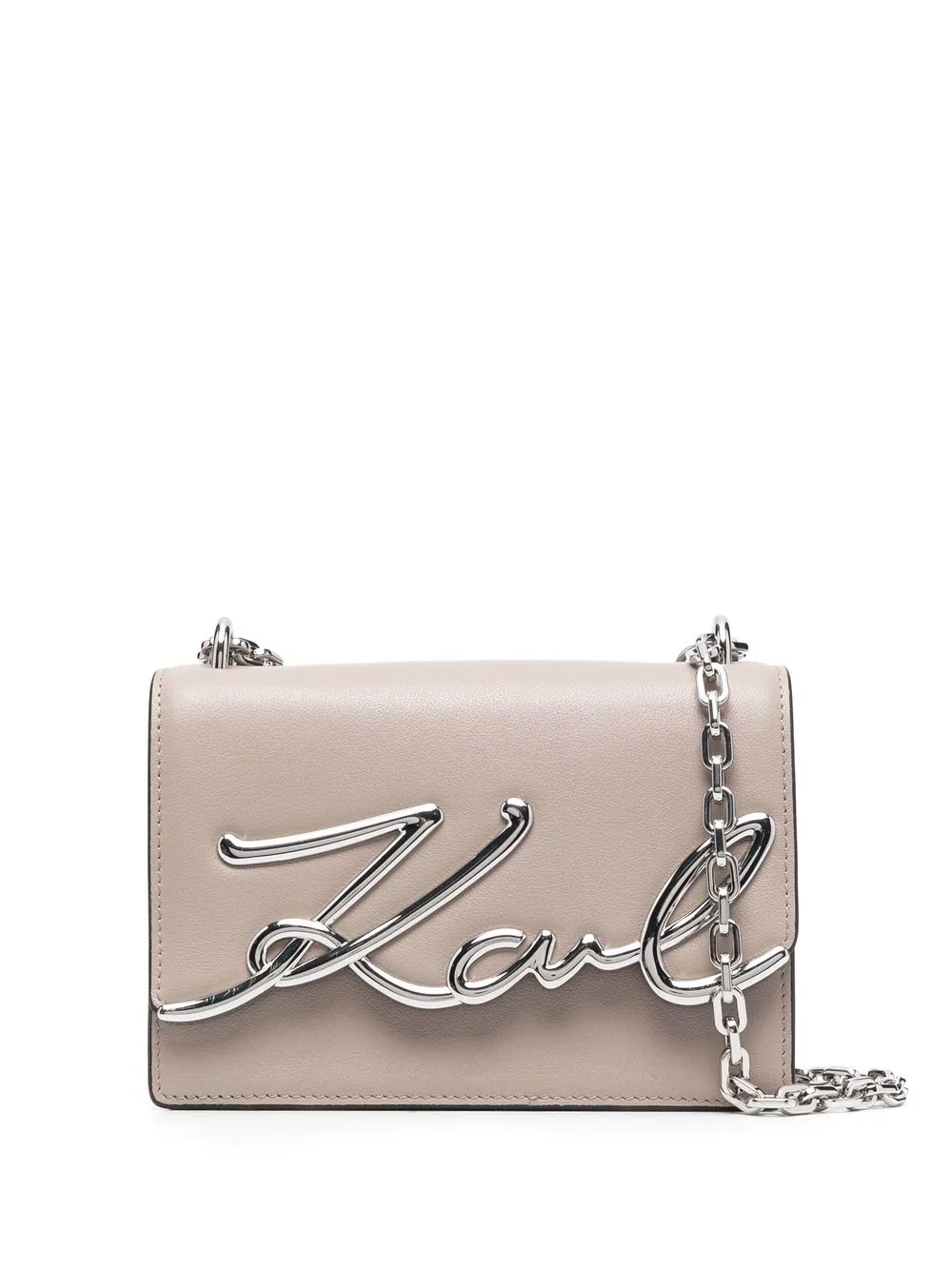 

Маленькая сумка через плечо K/Signature KARL LAGERFELD, серый